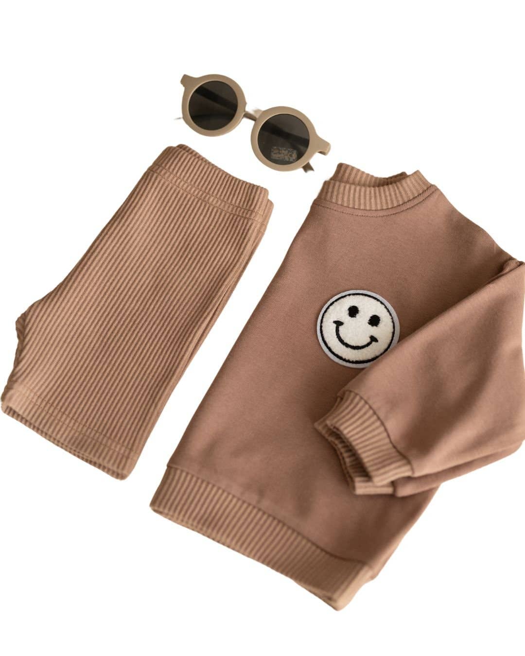 Baby & Kids Biker Shorts Set | Mocha