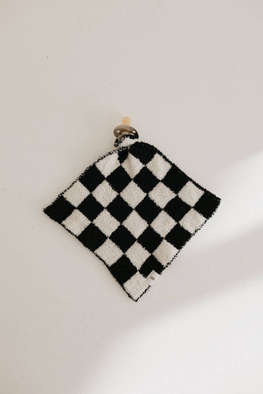 Forever French Baby - Black & Ivory Checkerboard | Lovey