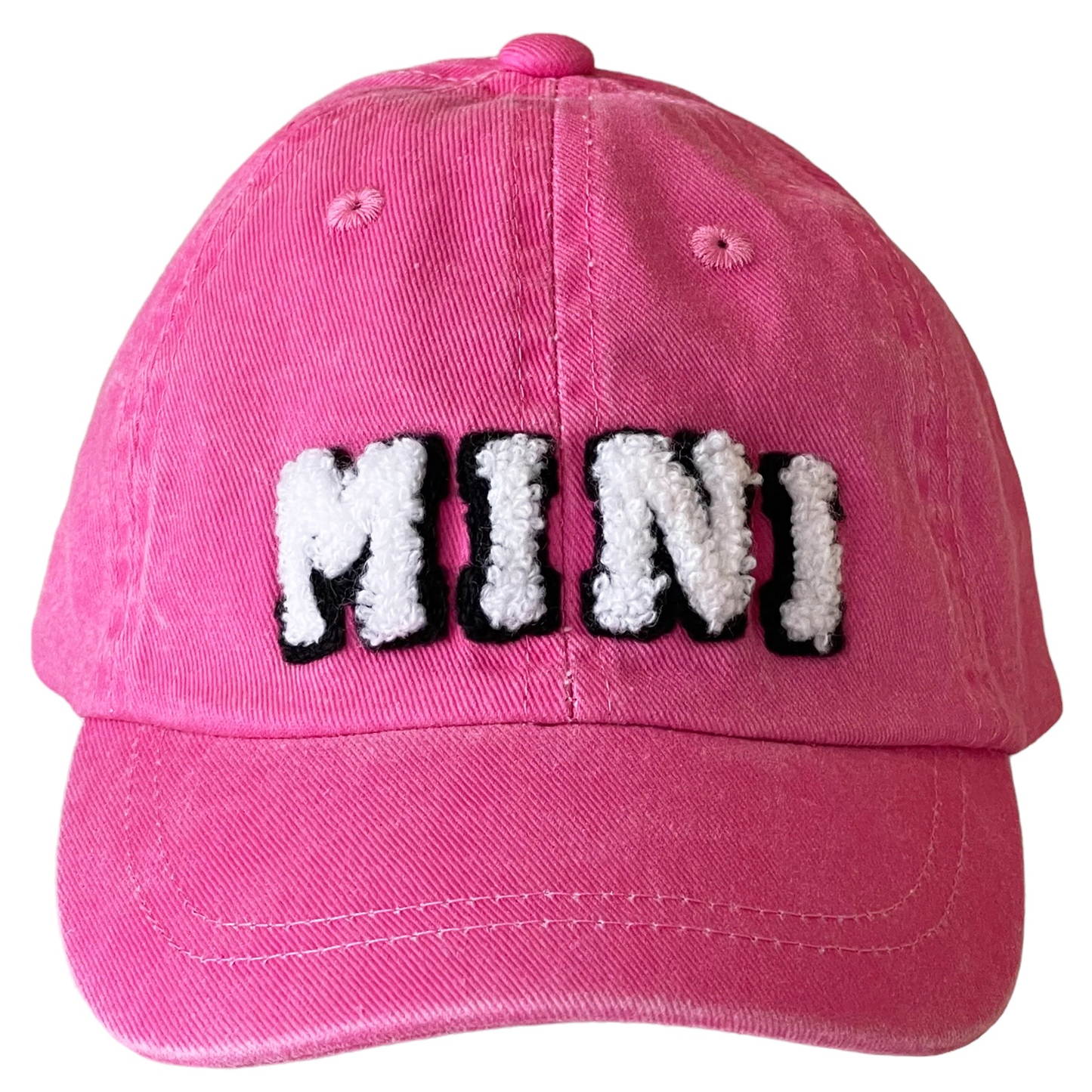 SpearmintLOVE - MINI Kids Baseball Hat, Vintage Wash Watermelon Pink