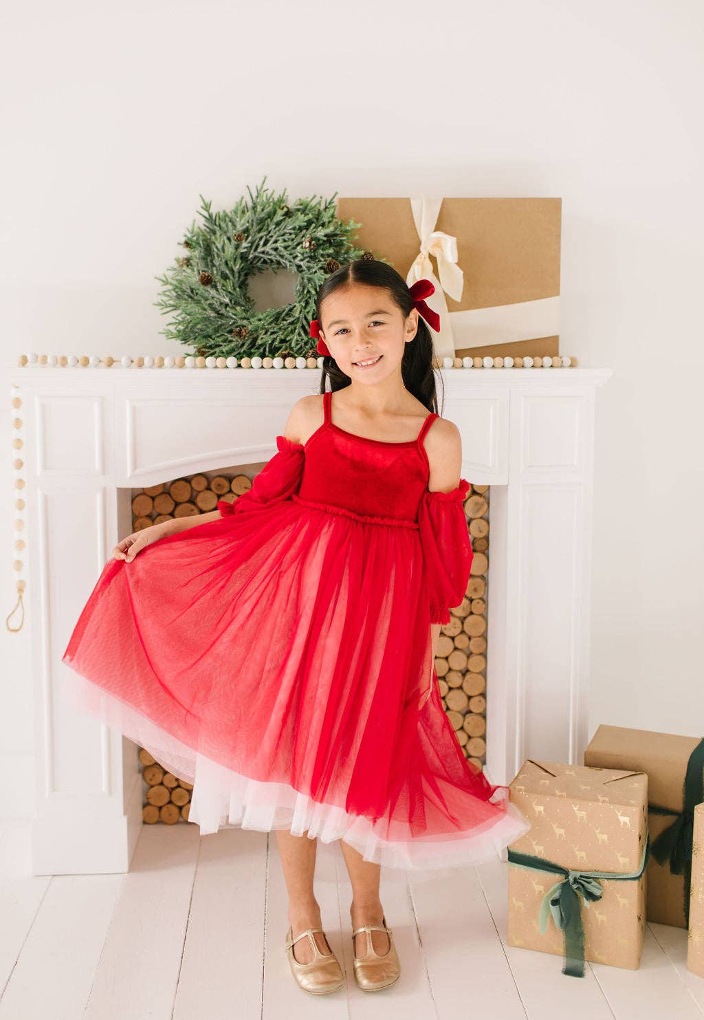 Ollie Jay - Everly Dress in Candy Cane | Girls Special Occasion Dress |