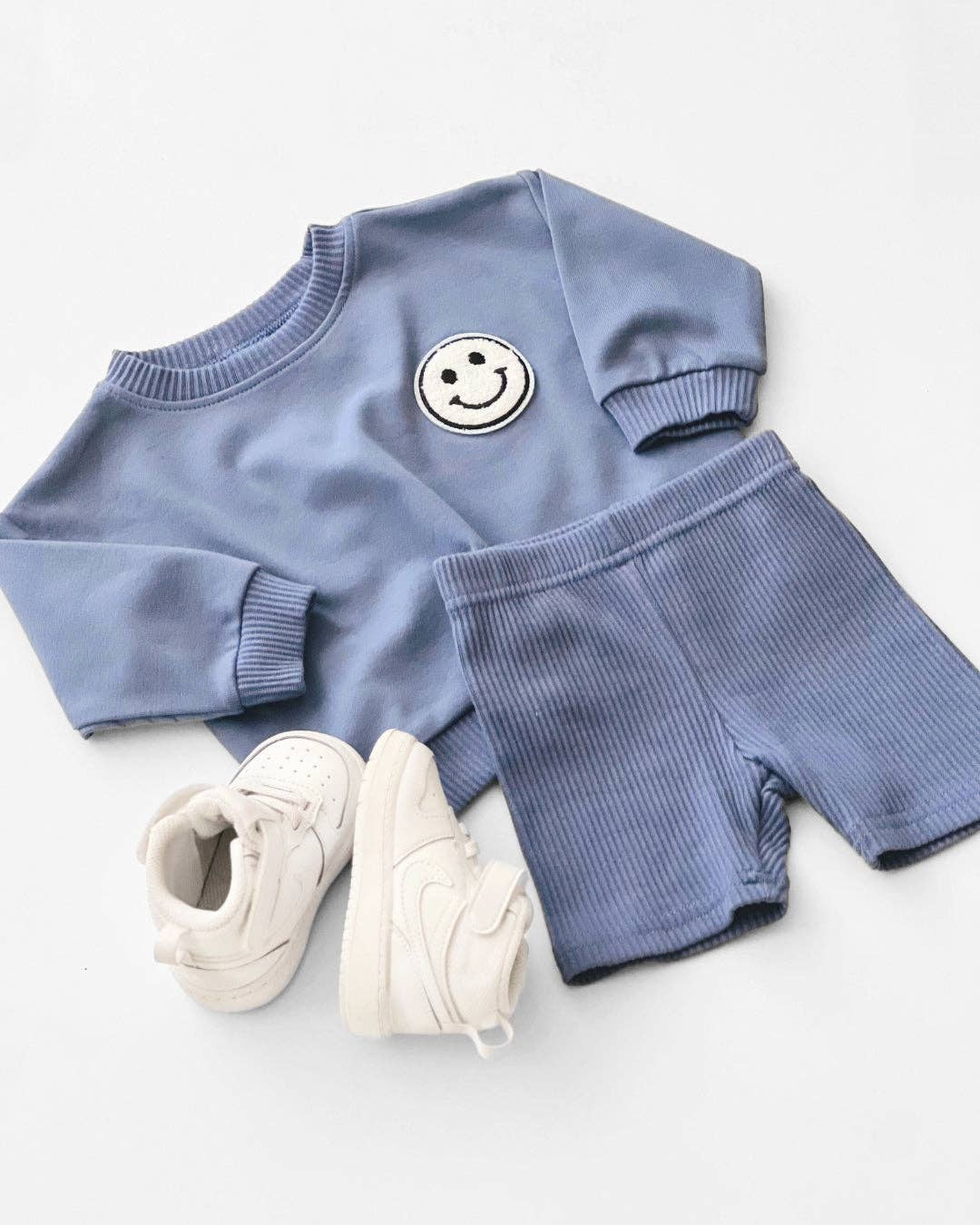 Baby & Kids Biker Shorts Set | Blue