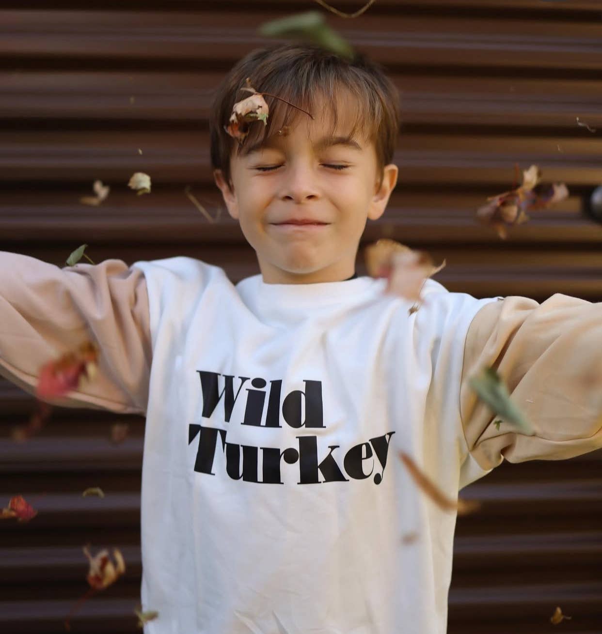Wild Turkey | Kids Thanksgiving Sweatshirt