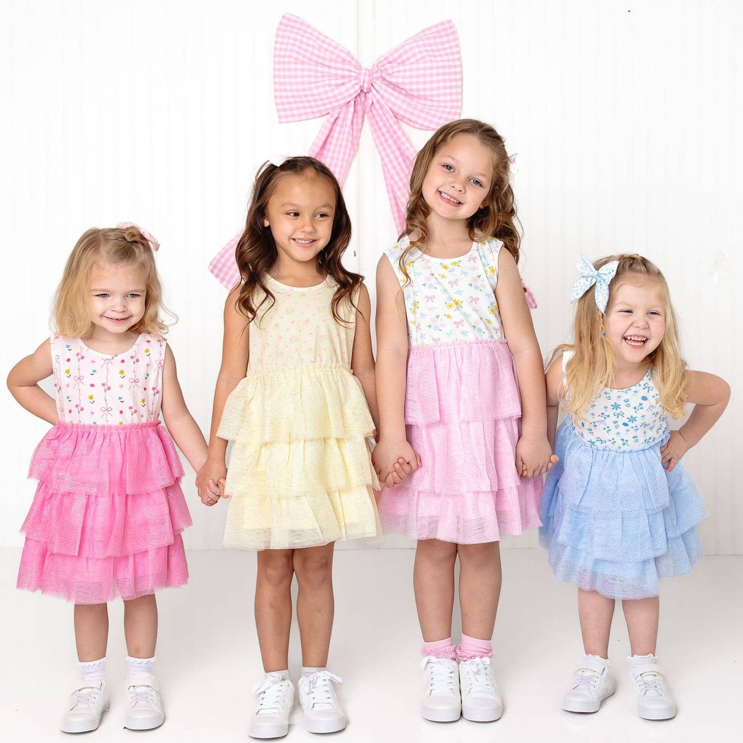 Sweet Wink - Sky Floral Tank Tutu Dress