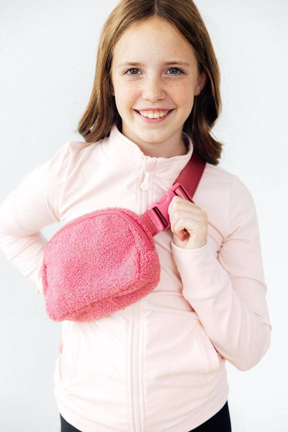 Mila & Rose - Pink Fleece Belt Bag