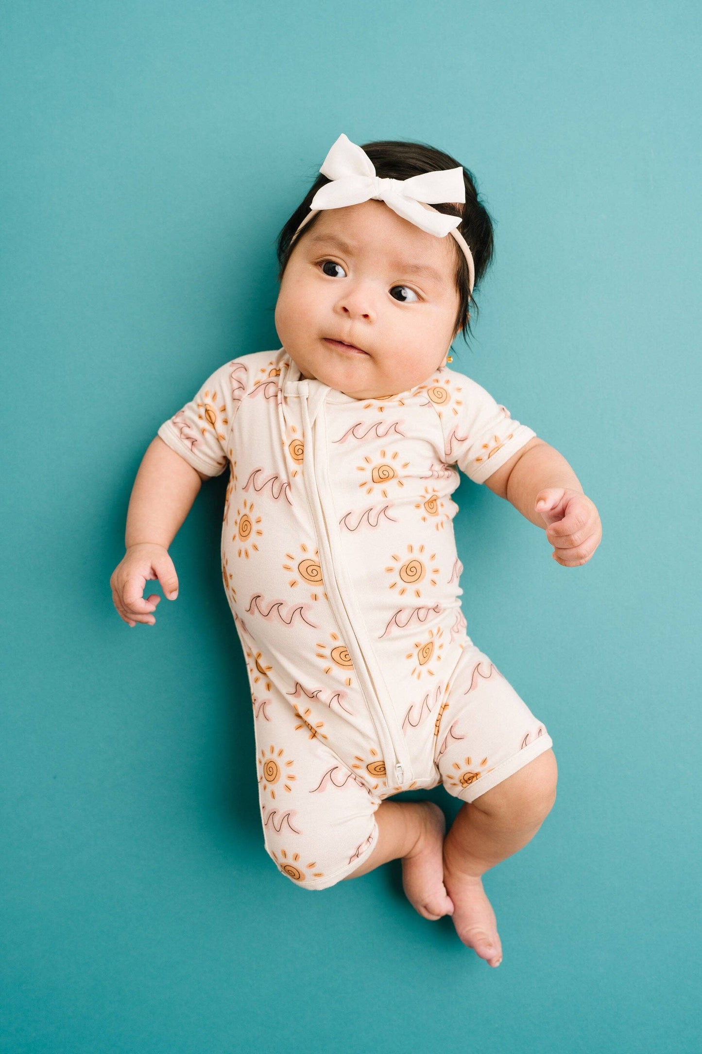 Little One Shop - Sunny Shores Bamboo Short Romper