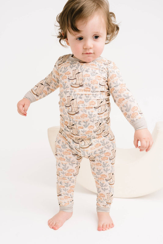 Little One Shop - Floral Cowgirl Bamboo Set