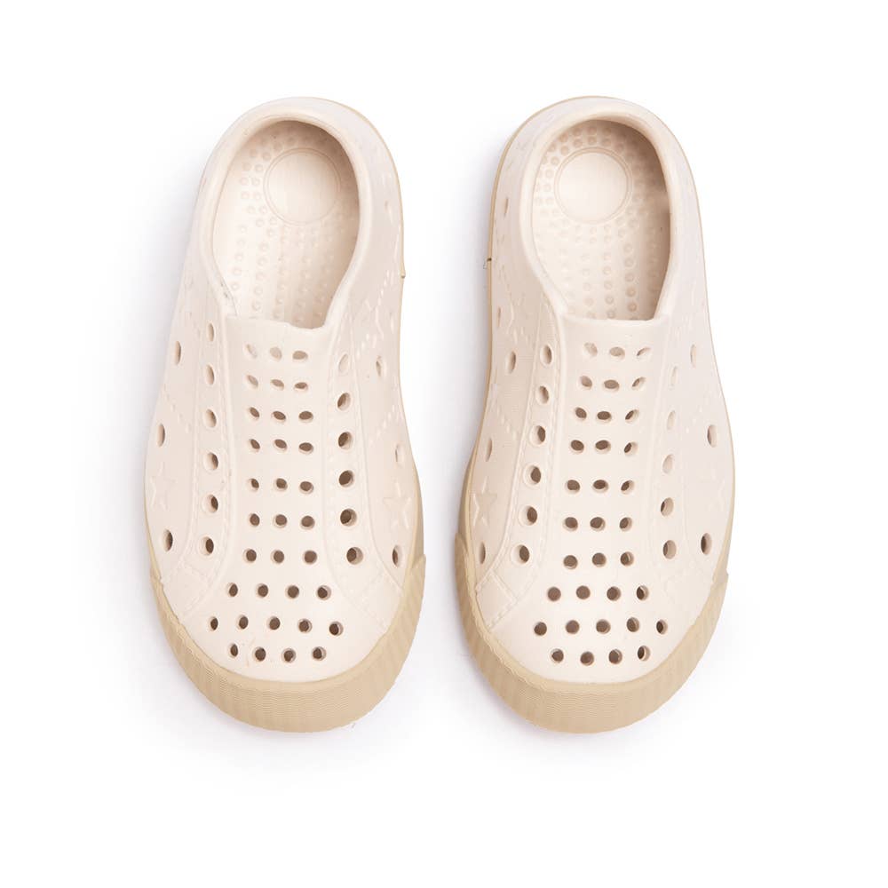 WATERPROOF SNEAKERS: CREAM/TAN