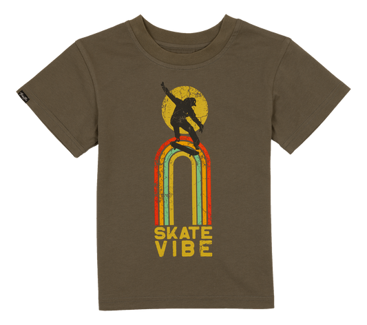 BinkyBro - Skate Vibe T-Shirt: Grey / Graphic Tee
