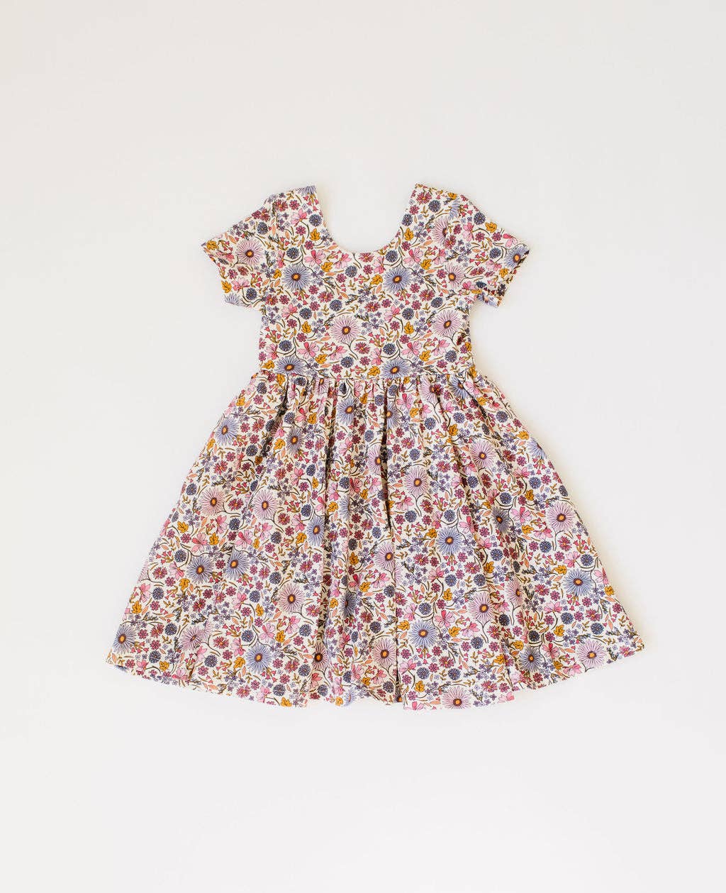 Ollie Jay - Classic Twirl in Plum Fields | Girls Fall Twirl Dress