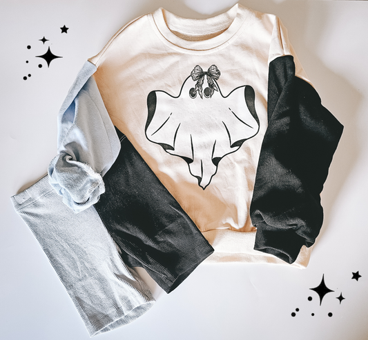 Fancy Shmancy Baby - Girly Ghost Bike Shorts Set: 2t (ships week 3 of August)