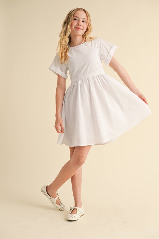 heart and arrow - TWEEN GIRLS KIDS FIT & FLARE DRESS