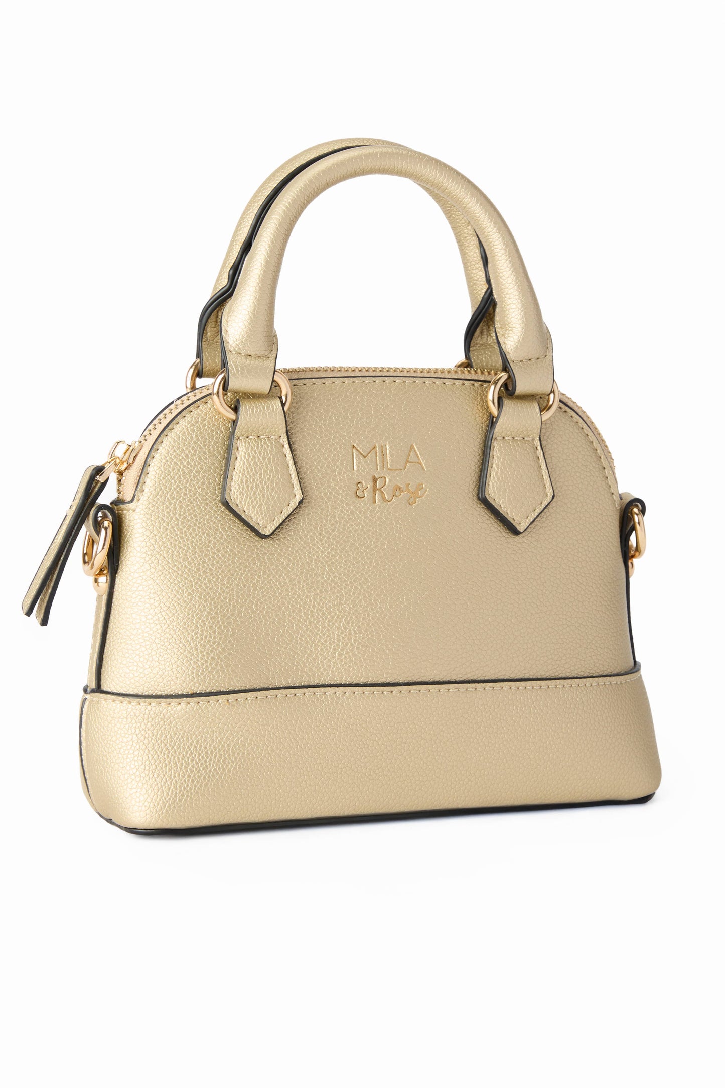 Mila & Rose - Gold Metallic Girl's Crossbody Purse