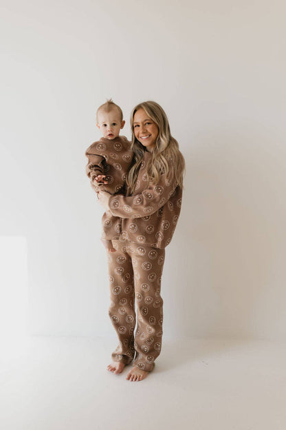 Forever French Baby - Knit Pant Set | Tan Just Smile