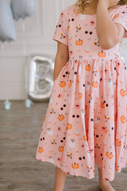Ollie Jay - Classic Twirl Dress in Hippie Halloween | Girls Dress