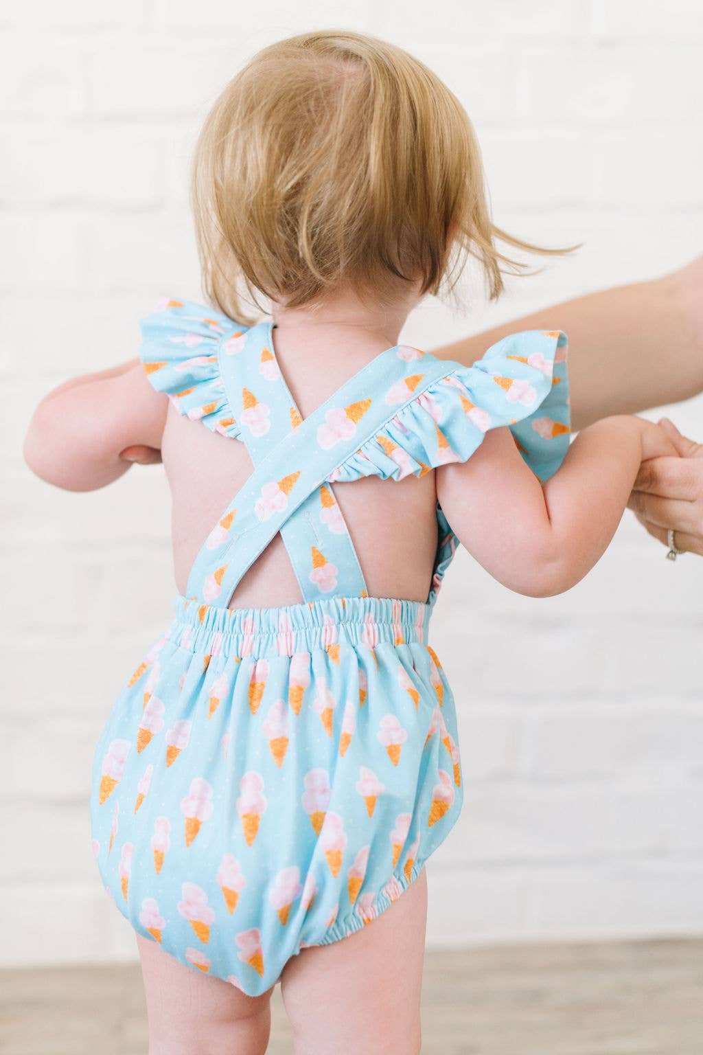 Ollie Jay - Emmy Romper in Ice Cream Dreams | Baby Bubble