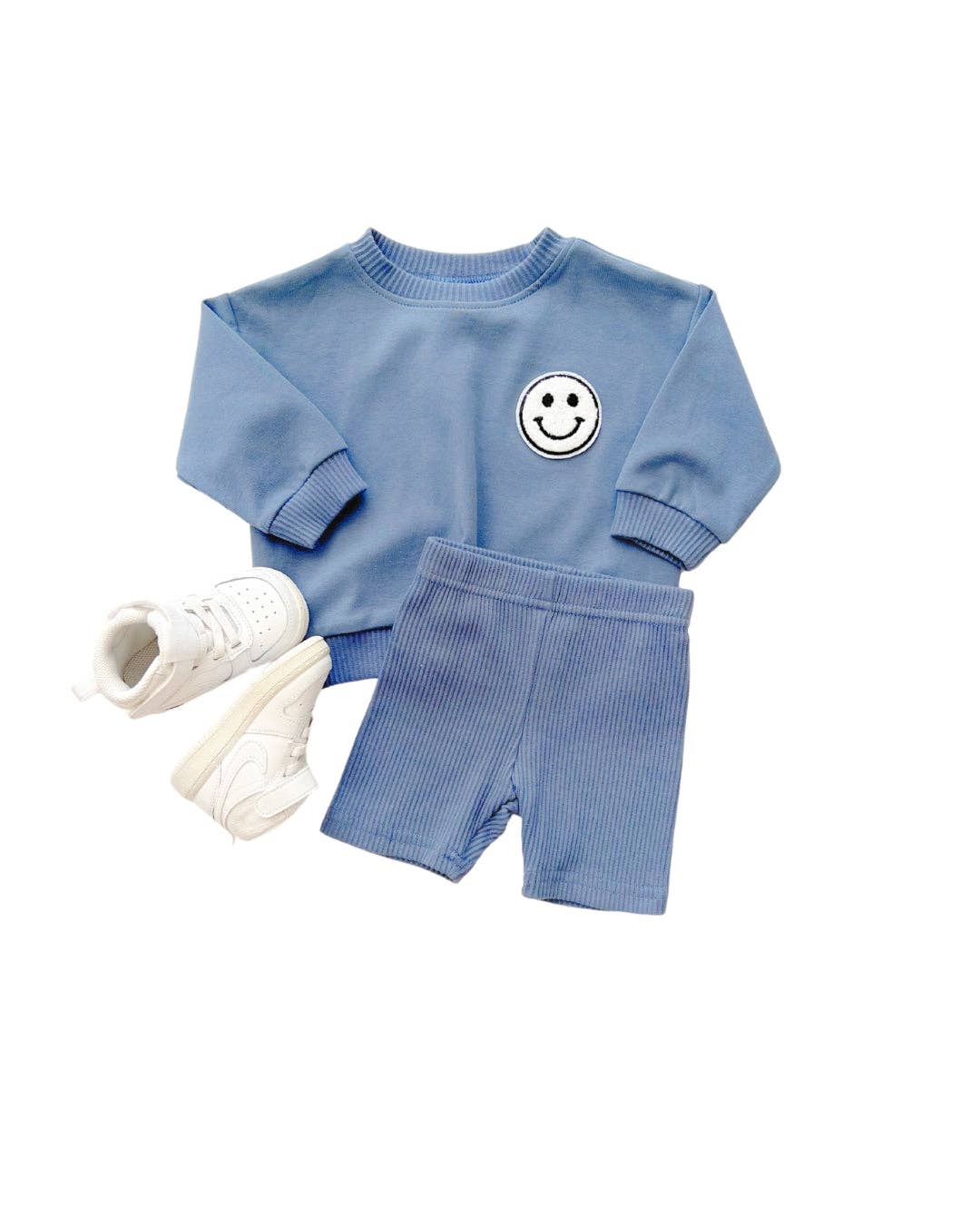 Baby & Kids Biker Shorts Set | Blue