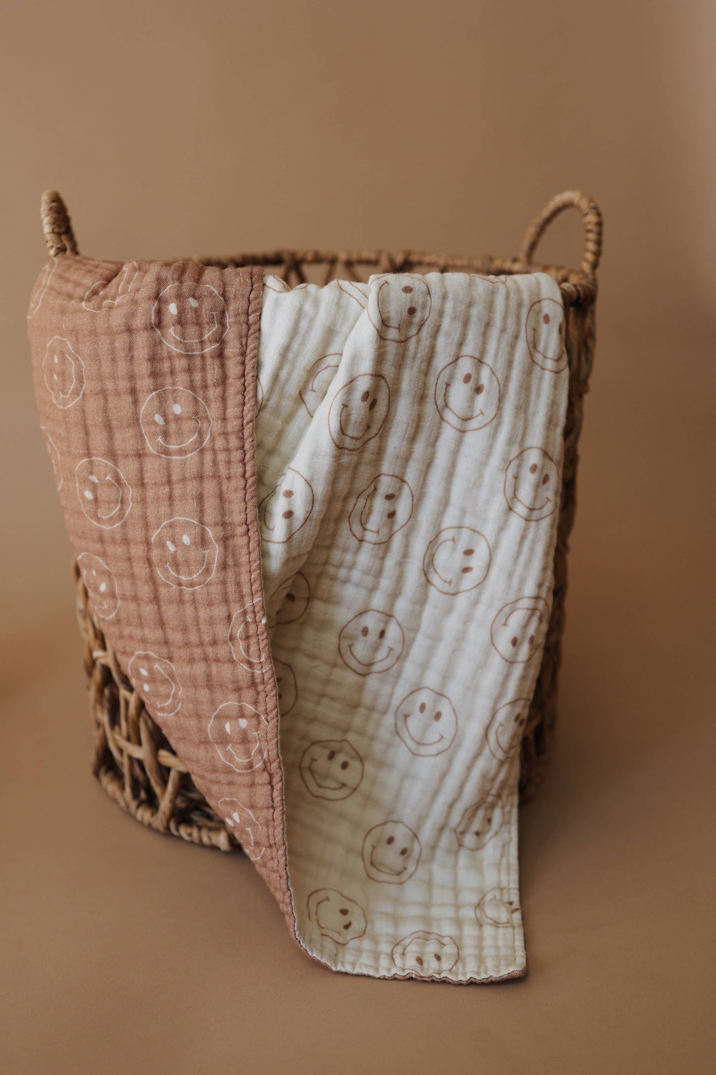Forever French Baby - Muslin Quilt | Tan & Ivory Smile