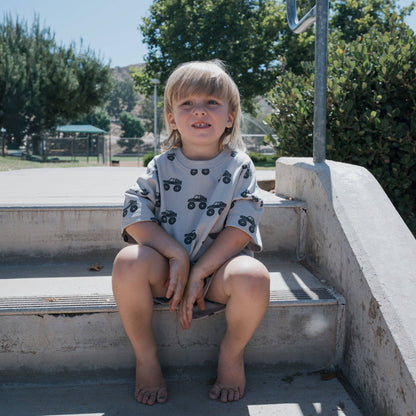 Forever French Baby - French Terry Short Set | Monster Truck: 18-24 Months