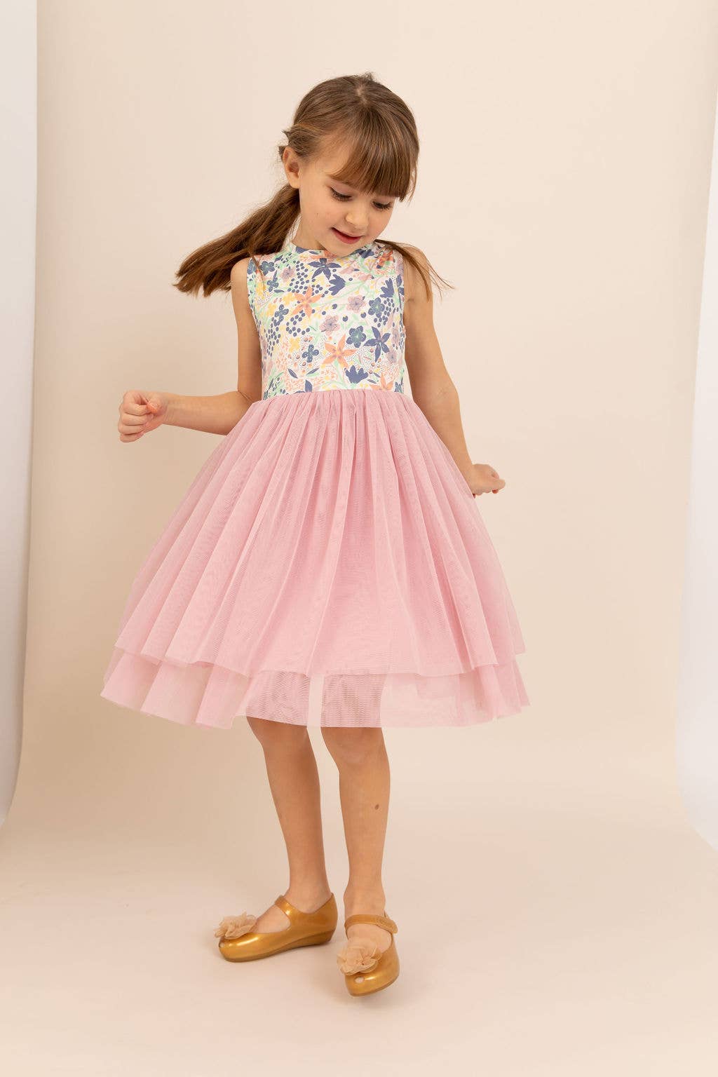 Bird & Bean® - Kids Bamboo Tulle Dress - Meadow