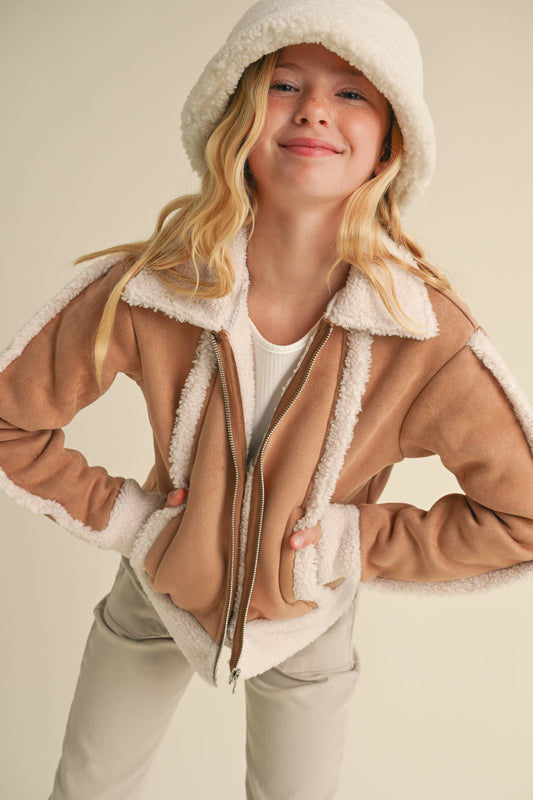 heart and arrow - TWEEN KIDS GIRLS MUSTANG JACKET