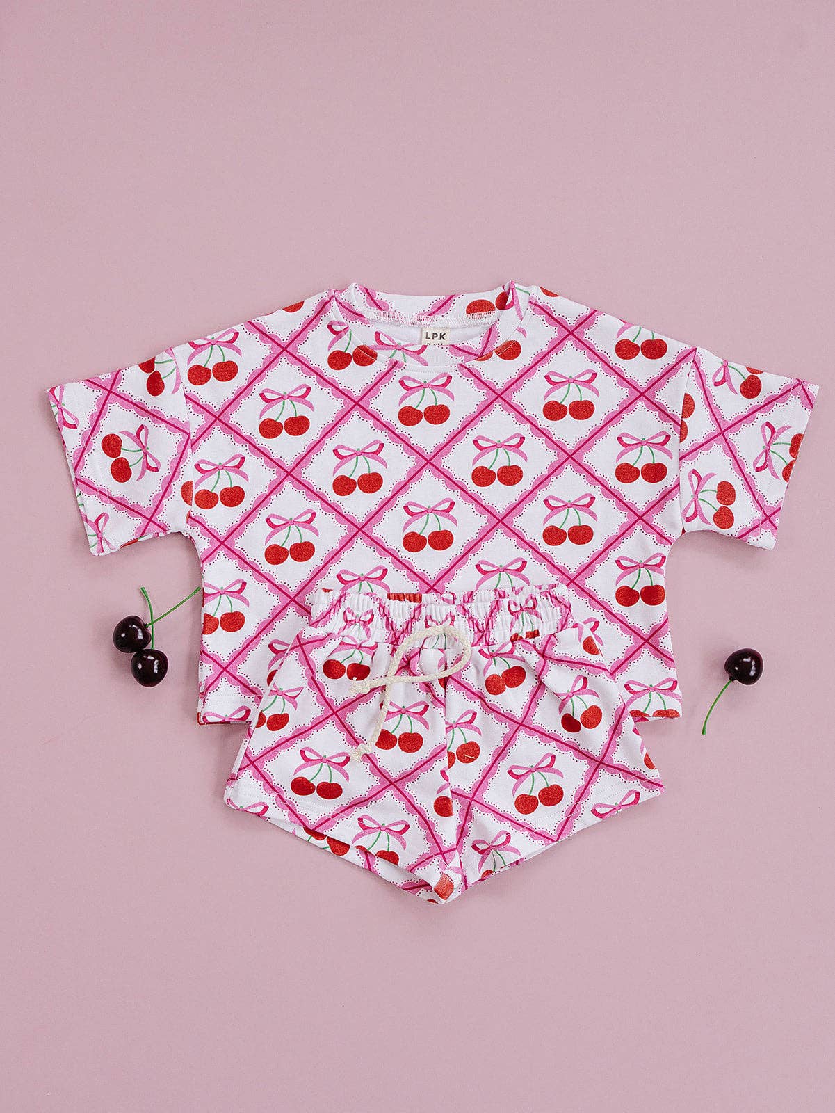 Shorts Set | Cherry Bow