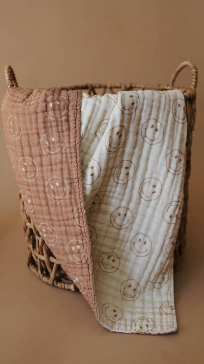 Forever French Baby - Muslin Quilt | Tan & Ivory Smile