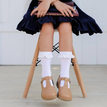 Monday Lace Midi Sock 3-Pack: 4-6 YEARS