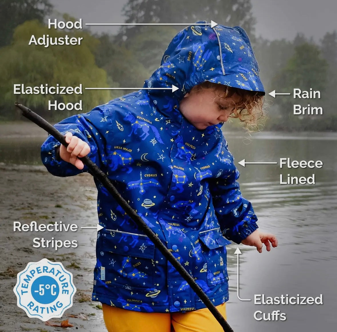 Enchanted | Cozy-Dry Waterproof Jacket: Fleece-lined