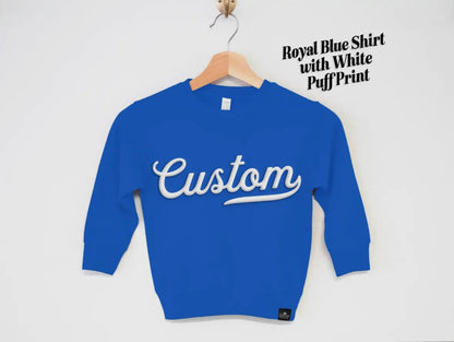 Custom Embossed Puff Print Sweatshirt