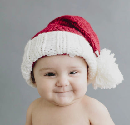 Nicholas Santa Hat | Hand Knit Kids & Baby Christmas Holiday