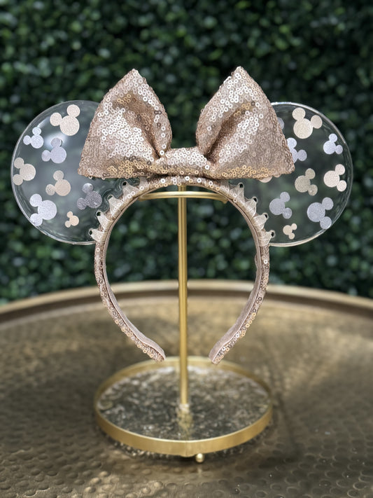 Classic Mouse Ears - Gold - Headband