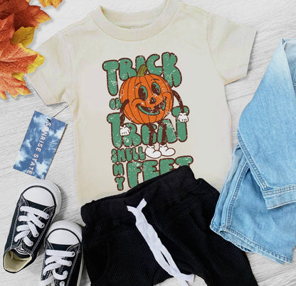 Trick or Treat Smell My Feet Boy's Halloween Tee