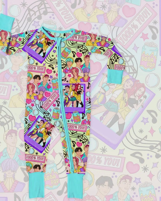 K-Pop Pajamas - Bamboo Zippy