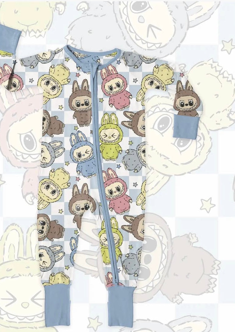 Labubu Pyjamas Labubu zippy bamboo pajamas – Avery's Avenue