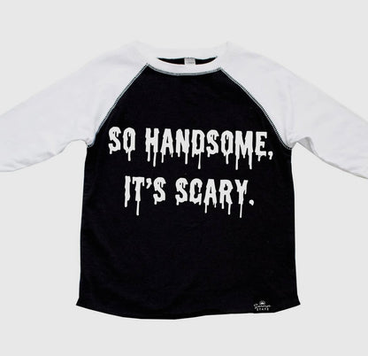 Sonrise State - So Handsome It's Scary Boy's Baseball Tee