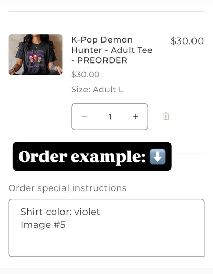 K-Pop Demon Hunter - Adult Tee - PREORDER