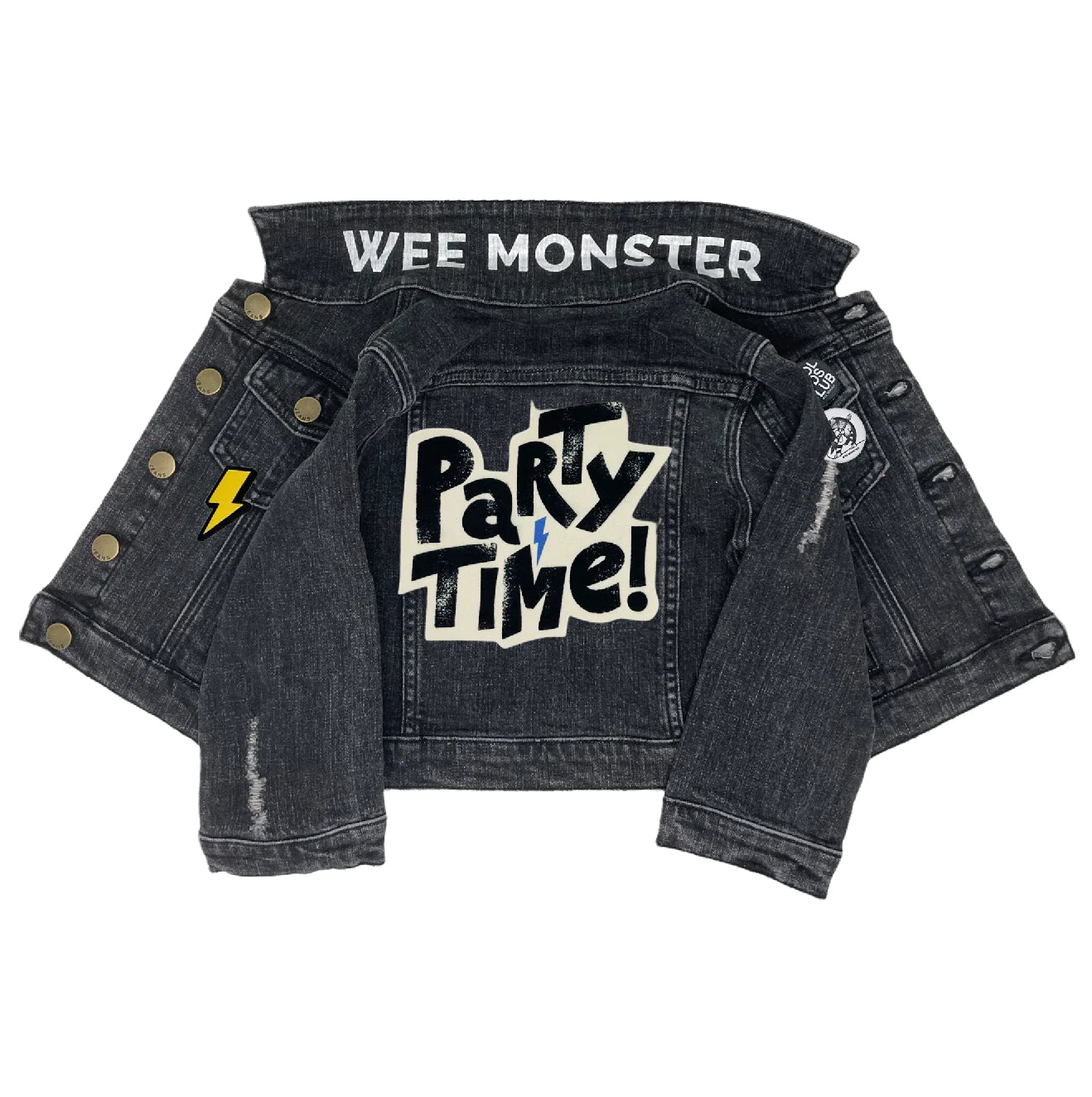 Party Time Black Denim Jacket - Unisex