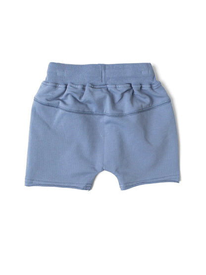 LITTLE BIPSY - RAW EDGE HAREM SHORT - SKY BLUE