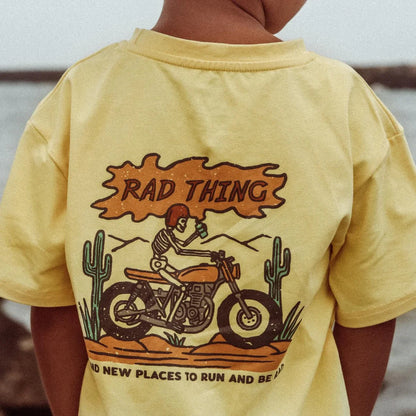 Where The Rad Things Are Tee - Golden Yellow