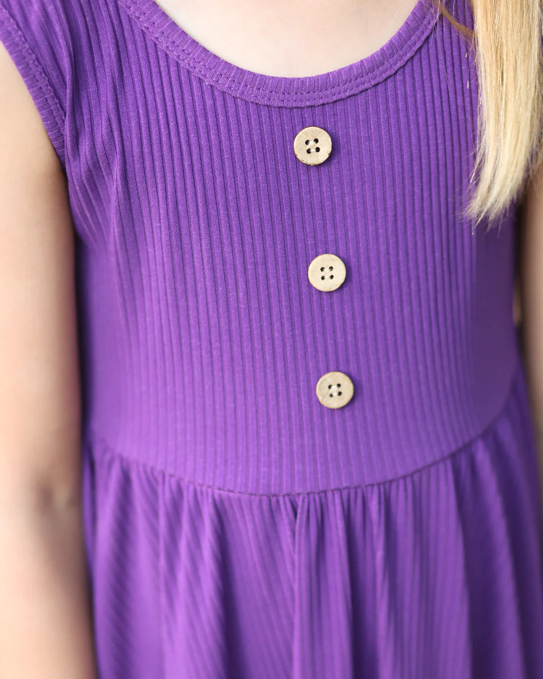 Ribbed Twirl Dress | Amethyst