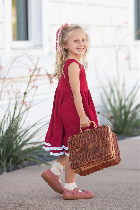 Ribbed Twirl Dress | Ruby