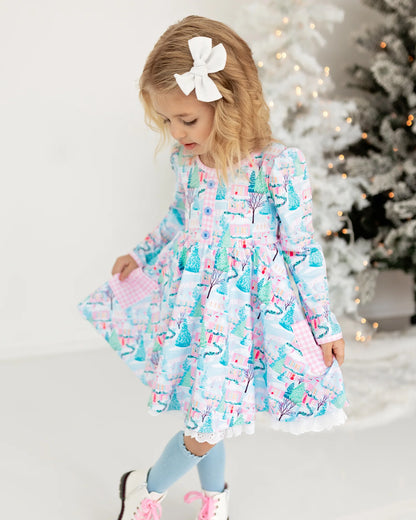 Twirl Dress | Snowy Village