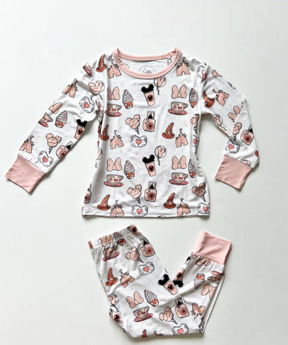 Sweet P Baby Co. - Pins & Treats Toddler & Kids 2-Piece Bamboo Pajamas