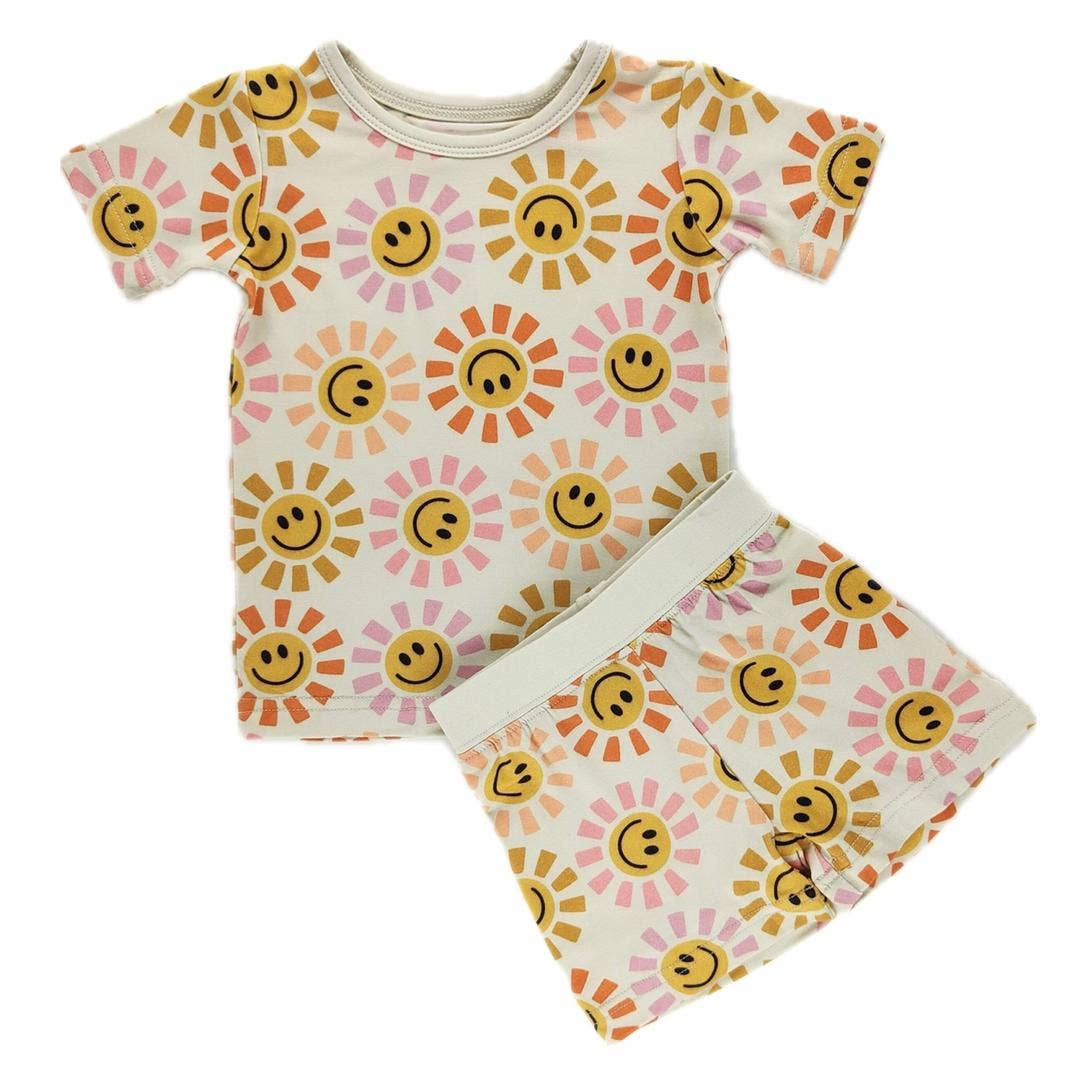 Little One Shop - Happy Sun Bamboo Shorts Set