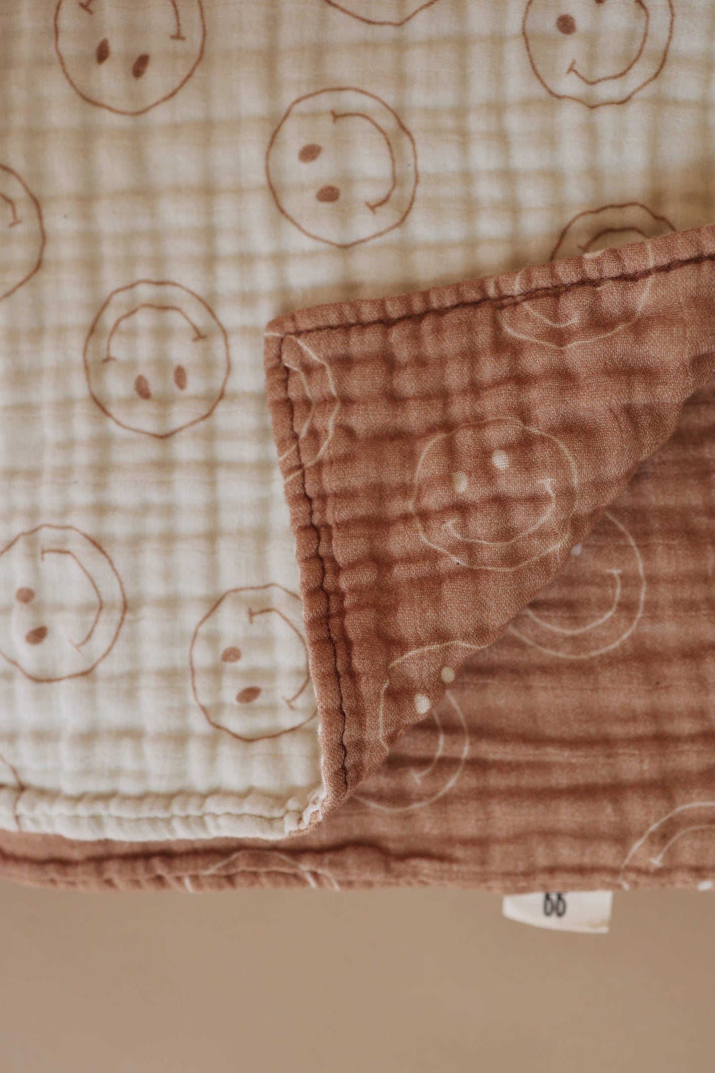 Forever French Baby - Muslin Quilt | Tan & Ivory Smile