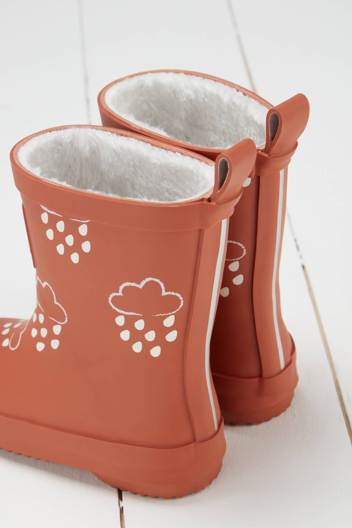 Grass & Air - Burnt Orange Colour-Changing Kids Wellies