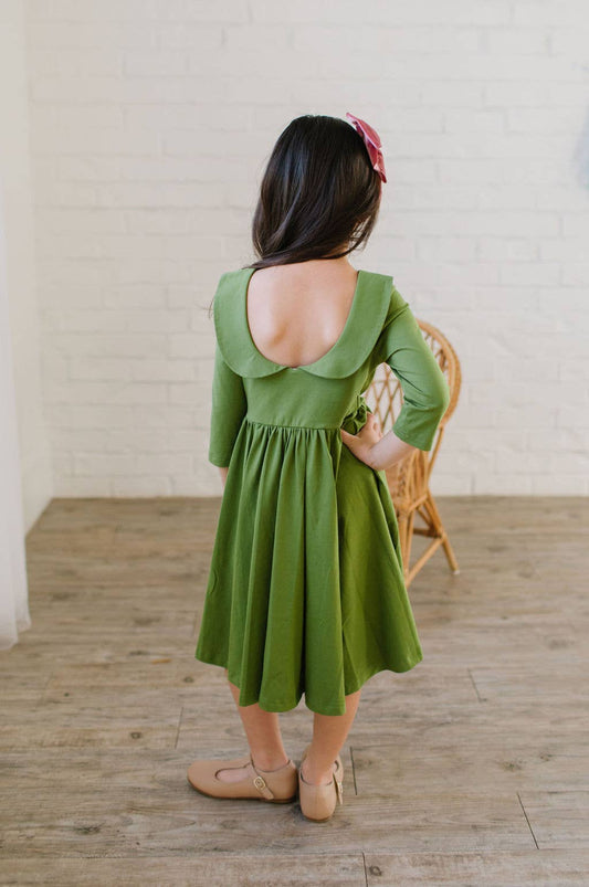 Ollie Jay - Rubina Dress in Moss Green