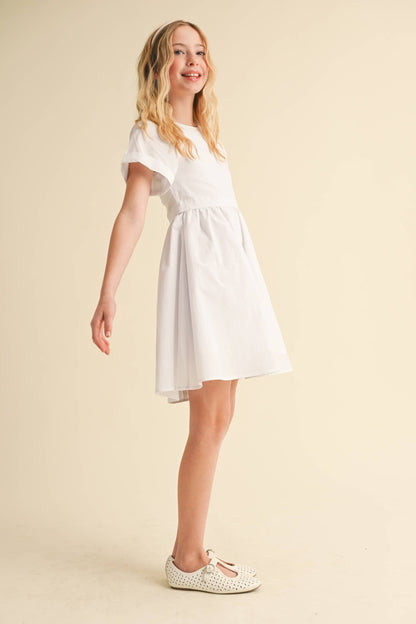 heart and arrow - TWEEN GIRLS KIDS FIT & FLARE DRESS