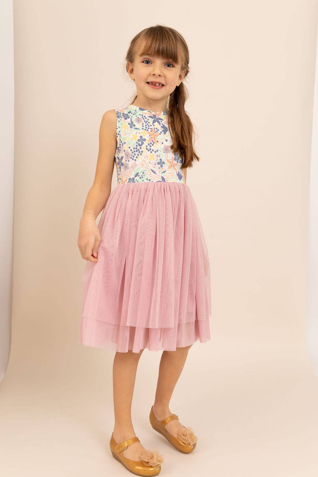 Bird & Bean® - Kids Bamboo Tulle Dress - Meadow