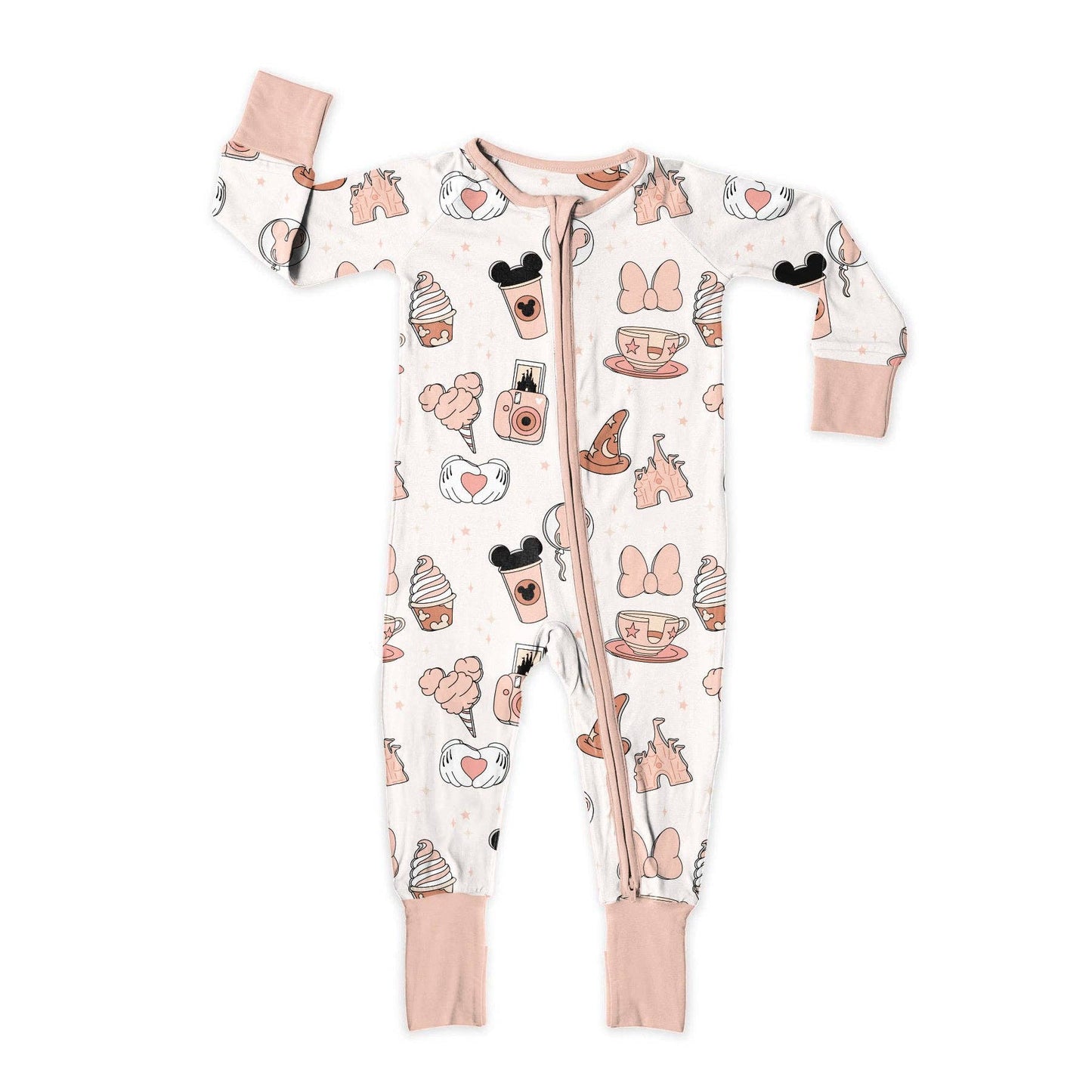 Sweet P Baby Co. - Pins & Treats Zip Up Bamboo Pajamas